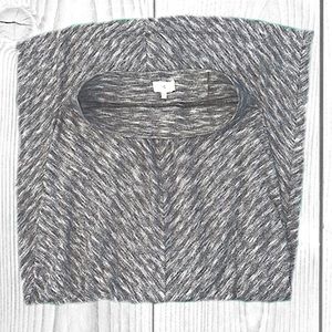 Lou & Grey Super Soft Grey & White Maxi Skirt Sz S